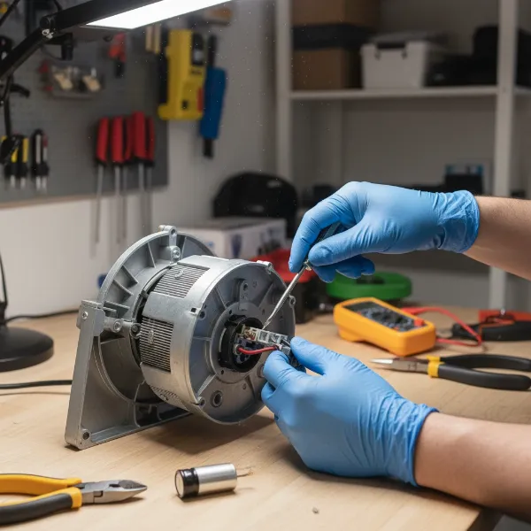 Steps to safely replace a fan's capacitor for speed repair