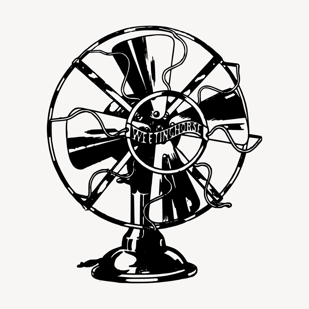Tower fan cooling living room